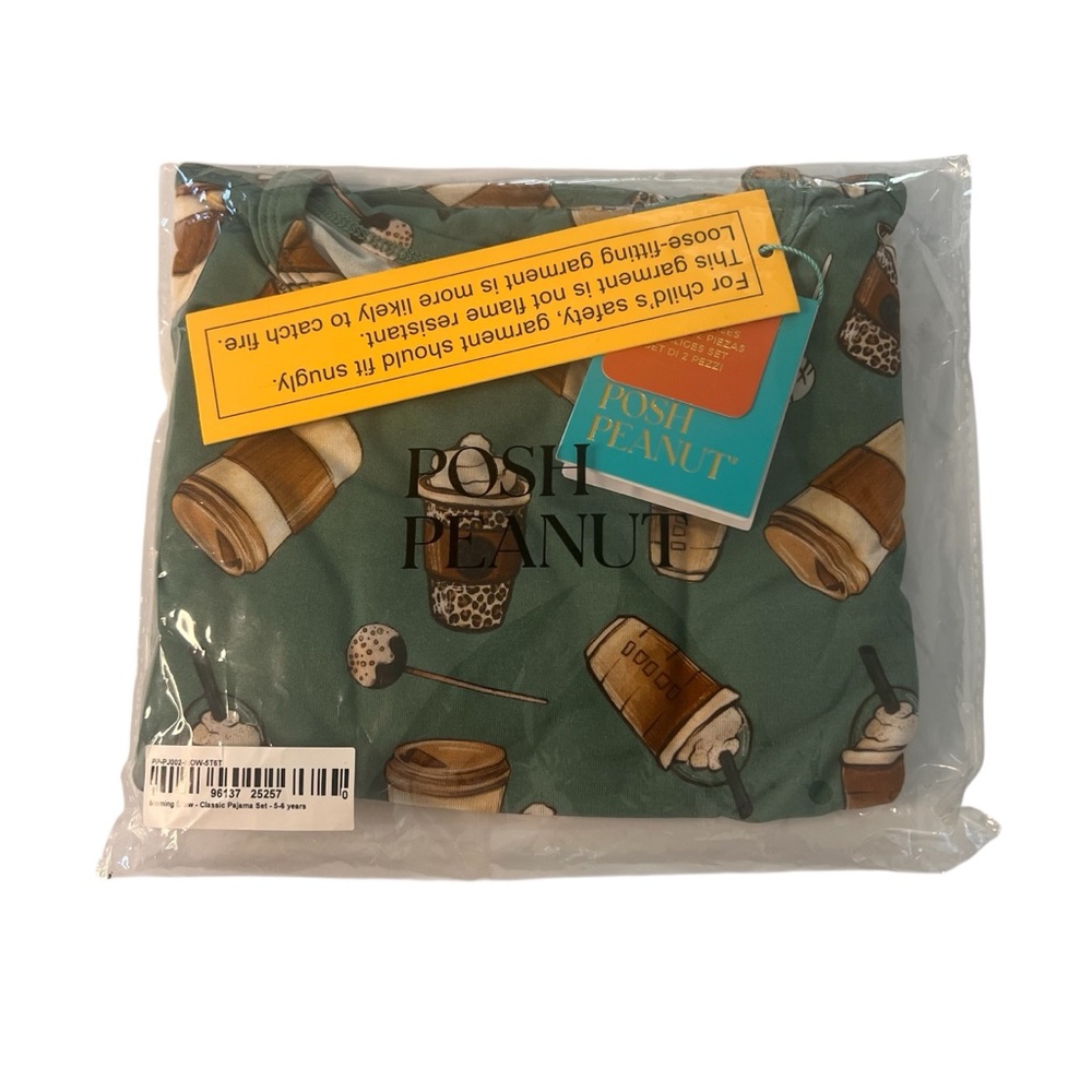 SOLD | Posh Peanut Morning Brew Long Sleeve Pajama Set 5T-6T NWT